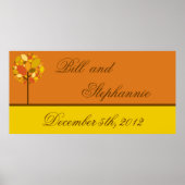 22.5 x7.5インチパーソナライズされたバモダンナ秋 ポスター (正面)