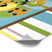 22.5x7.5インチのバナージャングルパーソナライズされたテイルサファリ ポスター (角)