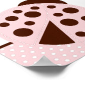 22.5x7.5インチのバナーピンクのラディパーソナライズされたバグ ポスター (角)