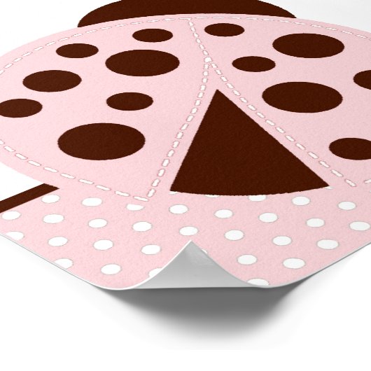 22.5x7.5インチのバナーピンクのラディパーソナライズされたバグ ポスター (角)