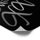 22.5x7.5インチのバナーマパーソナライズされたスXVシルバー ポスター (角)