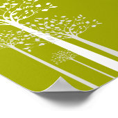 22.5x7.5インチのバパーソナライズされたナーグモダン・グリーン ポスター (角)