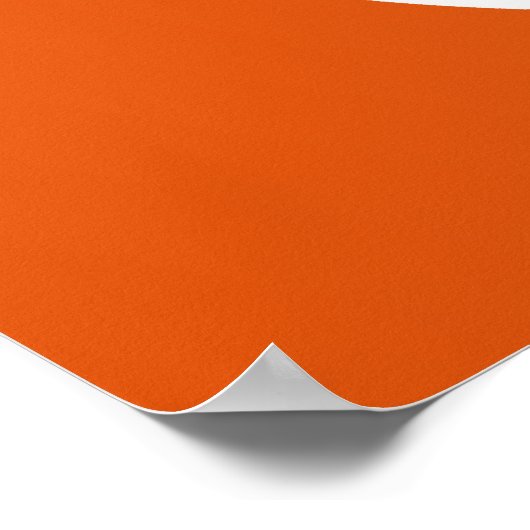 22.5x7.5インチバナーオレンジパーソナライズされた色ダブルバイク ポスター (角)