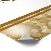 22.5x7.5インチバナークリスマスパーソナライズされた銅 ポスター (角)