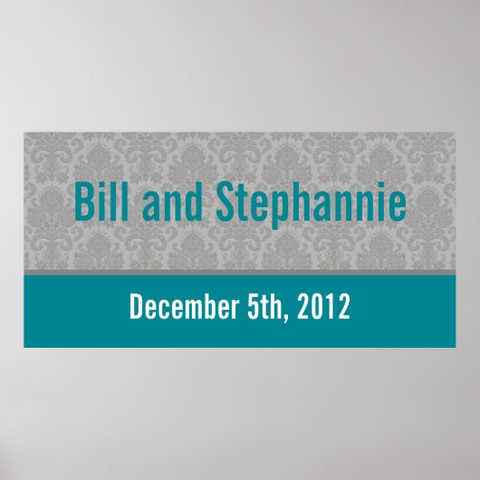 22.5x7.5インチバナーグパーソナライズされたレーモダンダマスク ポスター (正面)