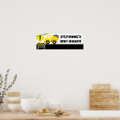 22.5x7.5インチバナーパーソナライズされた建築 ポスター (キッチン)