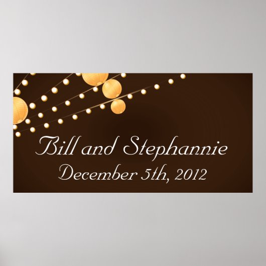 22.5x7.5インチバナーパーソナライズされた紙ランタンブロー ポスター (正面)