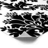 22.5x7.5インチバナーブラックパーソナライズされたオレンジダマスク ポスター (角)