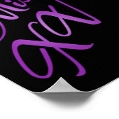 22.5x7.5インチバナーマパーソナライズされたスXVパープル ポスター (角)