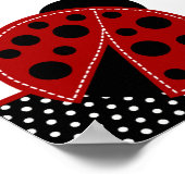 22.5x7.5インチバナーレッドパーソナライズされたラディバグ ポスター (角)