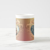 22/7th銅記念日+ 2枚の写真マグカップ ボーンチャイナマグカップ (正面)