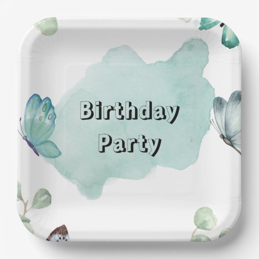 22.9cm スクエア ペーパープレート (正面)