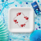 22.9cm スクエア ペーパープレート (パーティー)