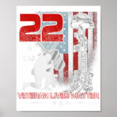 22 a日退役軍人-メモリアルデー退役軍人自殺Ap ポスター (正面)
