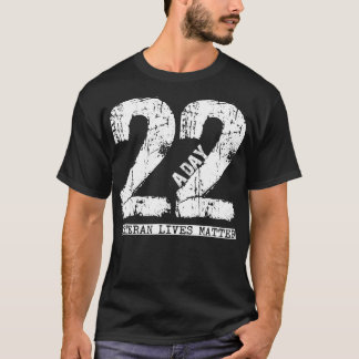 22 a day veteran   22 a day veteran suicide appare tシャツ