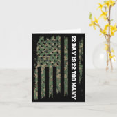 22 A Day Veteran Lives Army Suicide Awareness  カード (黄色い花)