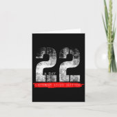 22 A Day Veteran Lives Suicide Awareness  カード (正面)