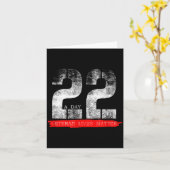 22 A Day Veteran Lives Suicide Awareness  カード (黄色い花)