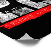 22 A Day Veteran Lives Suicide Awareness ポスター (角)