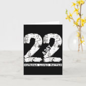 22 A Day Veteran Shirt - 22 A Day Veteran Suicide カード (黄色い花)