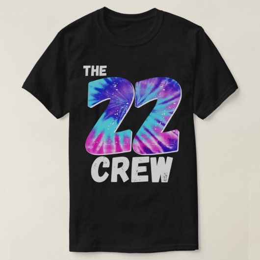 22 Crew Senior 2022クラス2022レトロ卒業生 Tシャツ (デザイン正面)