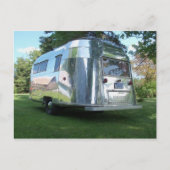 22 ft ASクラウド研磨飛んでいる鏡光沢メタル ポストカード (正面)