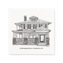 22 Montagu Street, Charleston, SC ペーパーナプキン