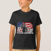 22 Per Day Veteran Lives Suicide Awareness Usa Fla Tシャツ (正面)