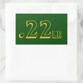 .22lr Ammoステッカー 長方形シール (バッグ)