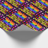 22nd Birthday: Loving Hearts Pattern, Rainbow # 22 ラッピングペーパー (角)
