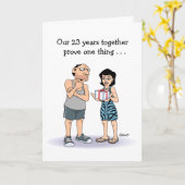 23おもしろい周年記念カード カード (黄色い花)