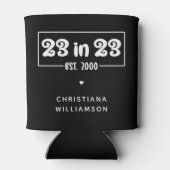 23カスタム番目の誕生日ギフト23 in 23 Est 2000 缶クーラー (裏面)