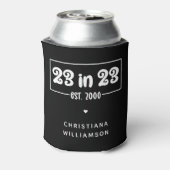 23カスタム番目の誕生日ギフト23 in 23 Est 2000 缶クーラー (缶裏面)