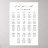 23テーブルシンプル席の座席表を見つける ポスター (正面)