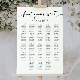 23テーブル席の座席表 ポスター