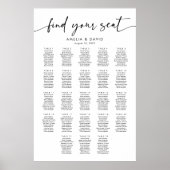 23テーブル席の座席表 ポスター (正面)