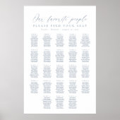 23テーブル私たちお気に入りのの人の座席表 ポスター (正面)