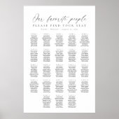 23テーブル私たちお気に入りのの人の座席表 ポスター (正面)