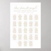 23テーブル私たちお気に入りのの人の座席表 ポスター (正面)