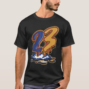23ドリップ最大90茶色の使用マッチング Tシャツ
