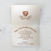 23パーソナライズされた周年記念結婚カード カード (内部)