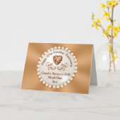 23パーソナライズされた周年記念結婚カード カード (黄色い花)