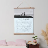 23モダンのスクリプトの写真カレンダー 吊り下げ型タペストリー (寝室)