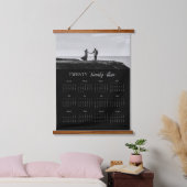 23モダンのスクリプトの写真カレンダー 吊り下げ型タペストリー (寝室)