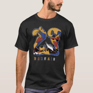 23レア得最大90茶色の使用されたマッチング Tシャツ