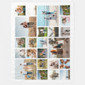 23写真モダンコラージュ フリースブランケット (正面)