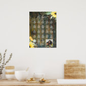 23台の木製素朴ひまわりフォトシーティング ポスター (キッチン)