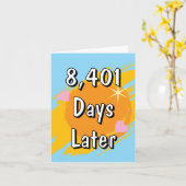 23周年結婚日23年目 カード (黄色い花)