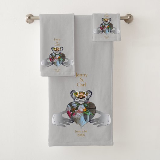 23周年記念結婚のクロドーフ写真 バスタオルセット (インサイチュ)