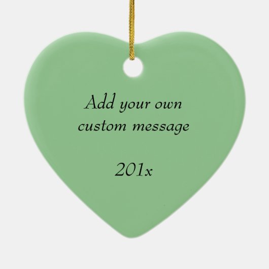 23周年記念結婚写真 セラミックオーナメント (裏面)